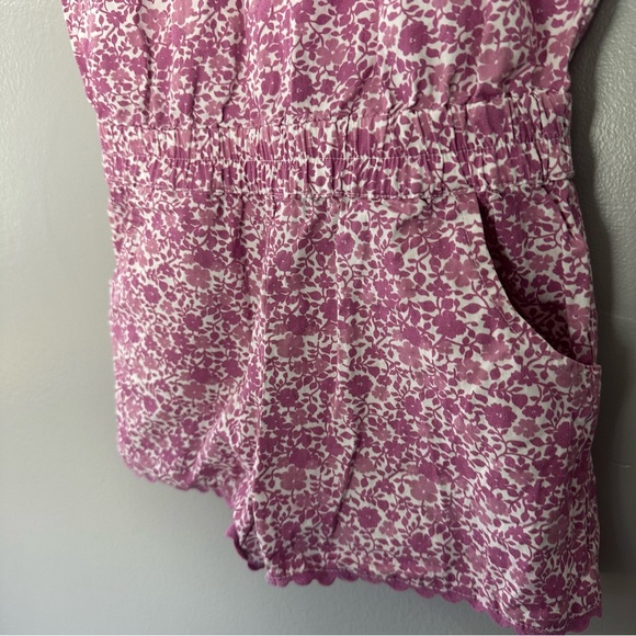 Kite Organic Cotton Lavender Floral Romper Sz 6-7 - Picture 4 of 12